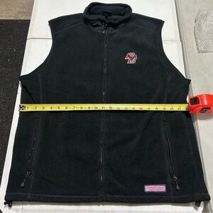 NWOT Boston College Vineyard Vines Fleece Black Vest Men’s Size Large